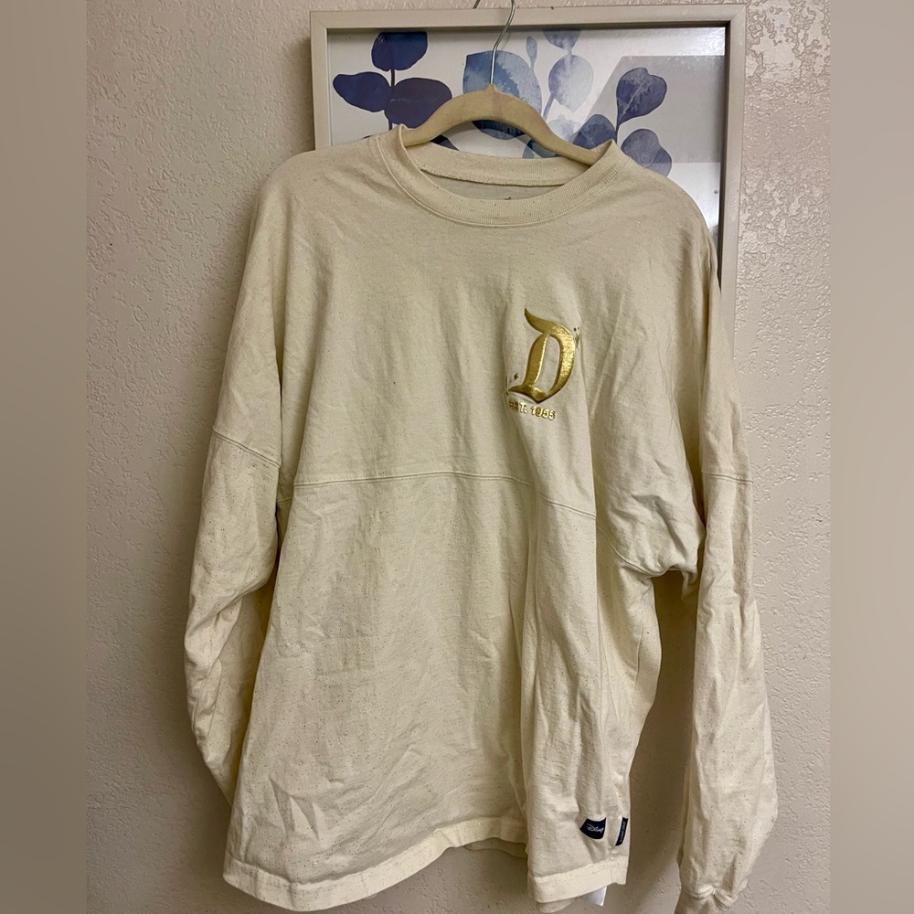 Unisex Disneyland Cream Long Sleeve Shirt